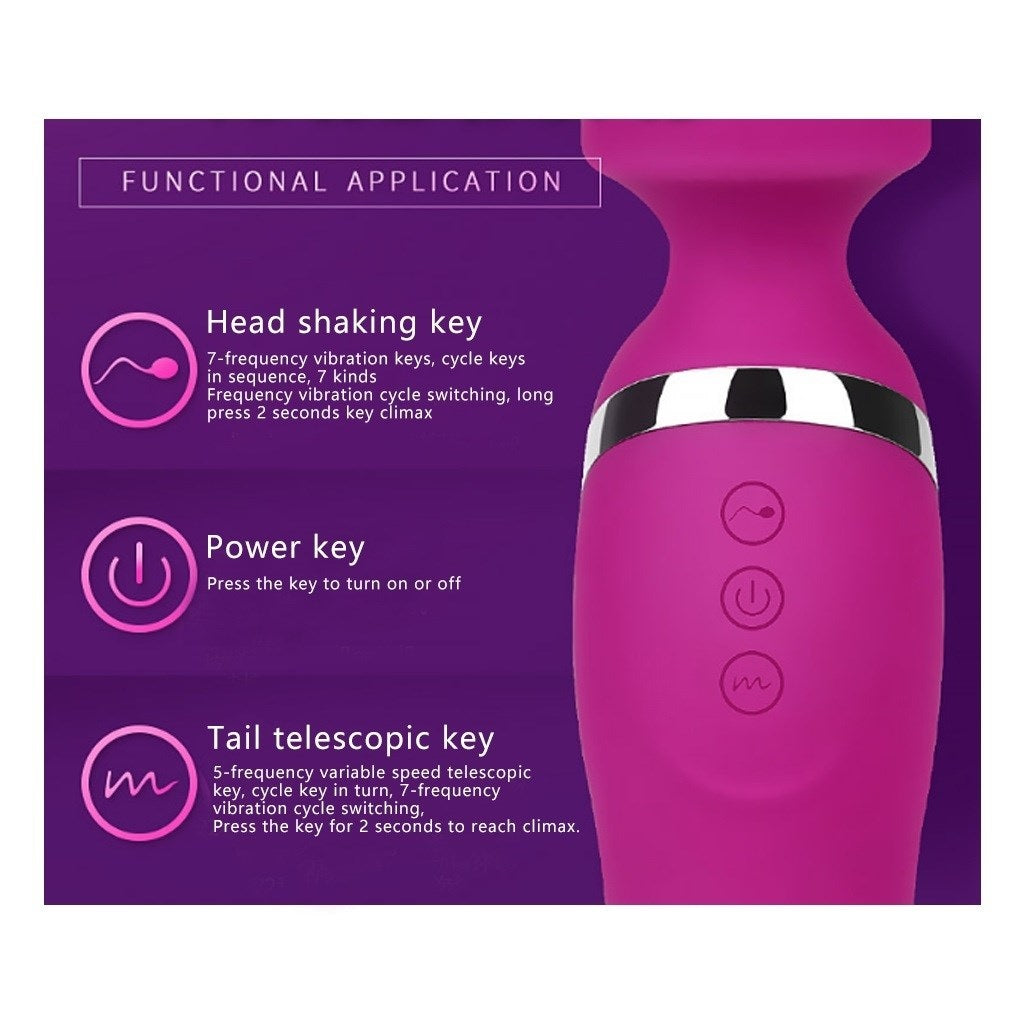 USB Rechargeable Simulation Charging Silicone Vibr