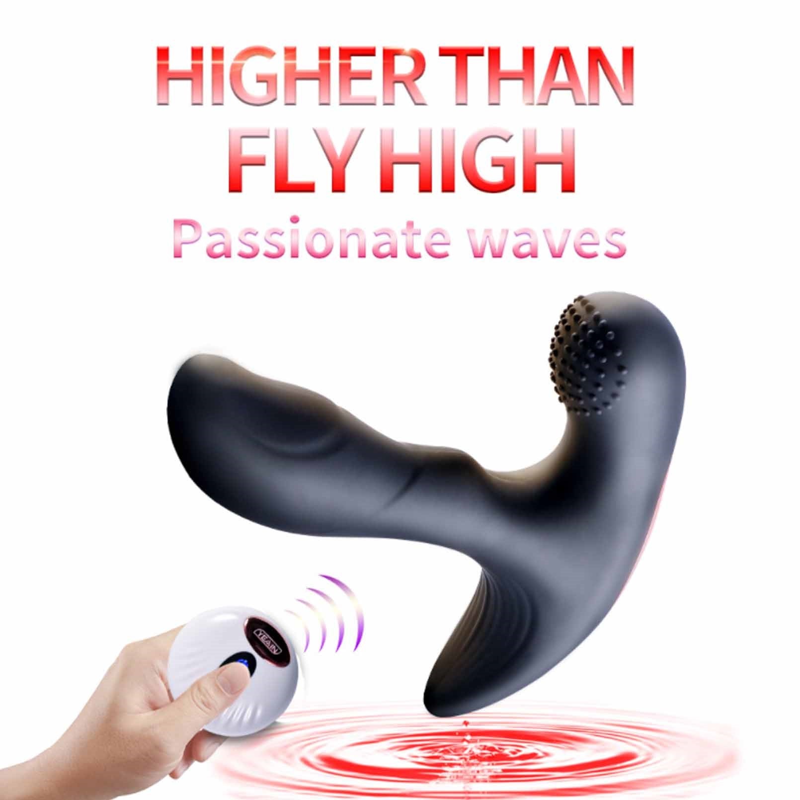 Vibrating Anal Butt Plug with Remote Control,10 Vi