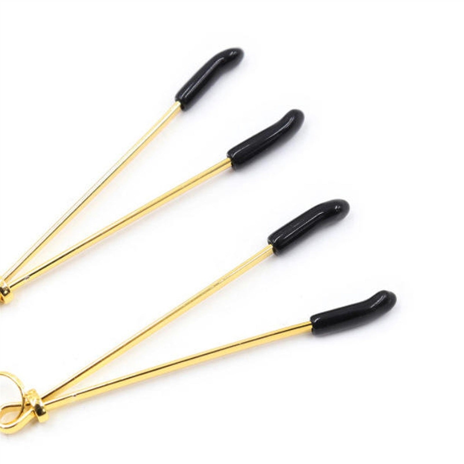 Black Feather Bell Breast Clip Nipple Cute Clip Br