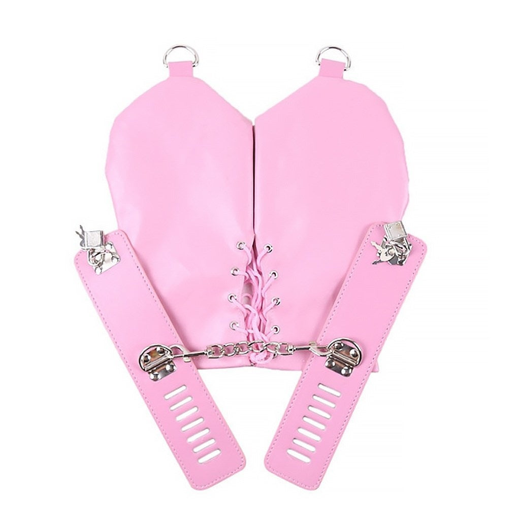 PU Leather Adjustment Handcuffs Multifunction Dog 