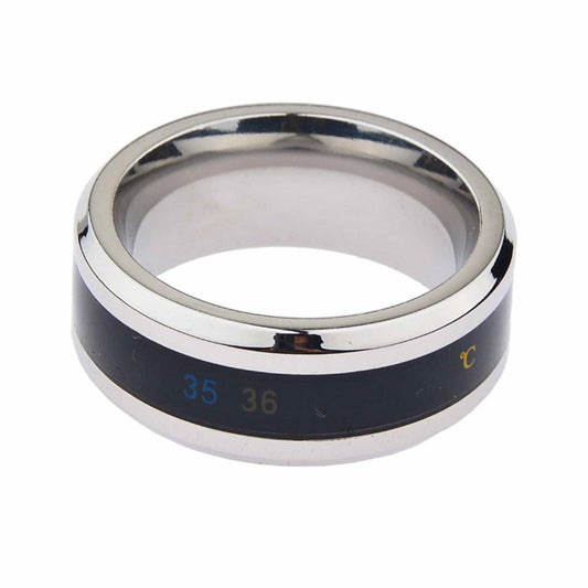 Stainless Steel Fluorescent Male Cock Ring Penis L