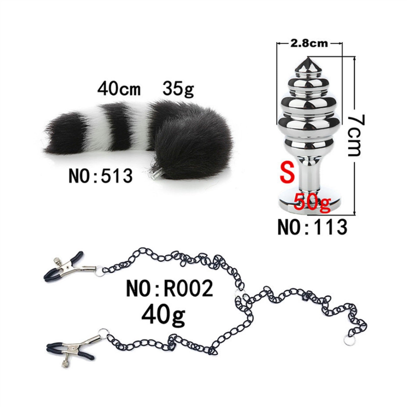 Long Chain Tail Metal Clamp Nipple Clamp Female Cl