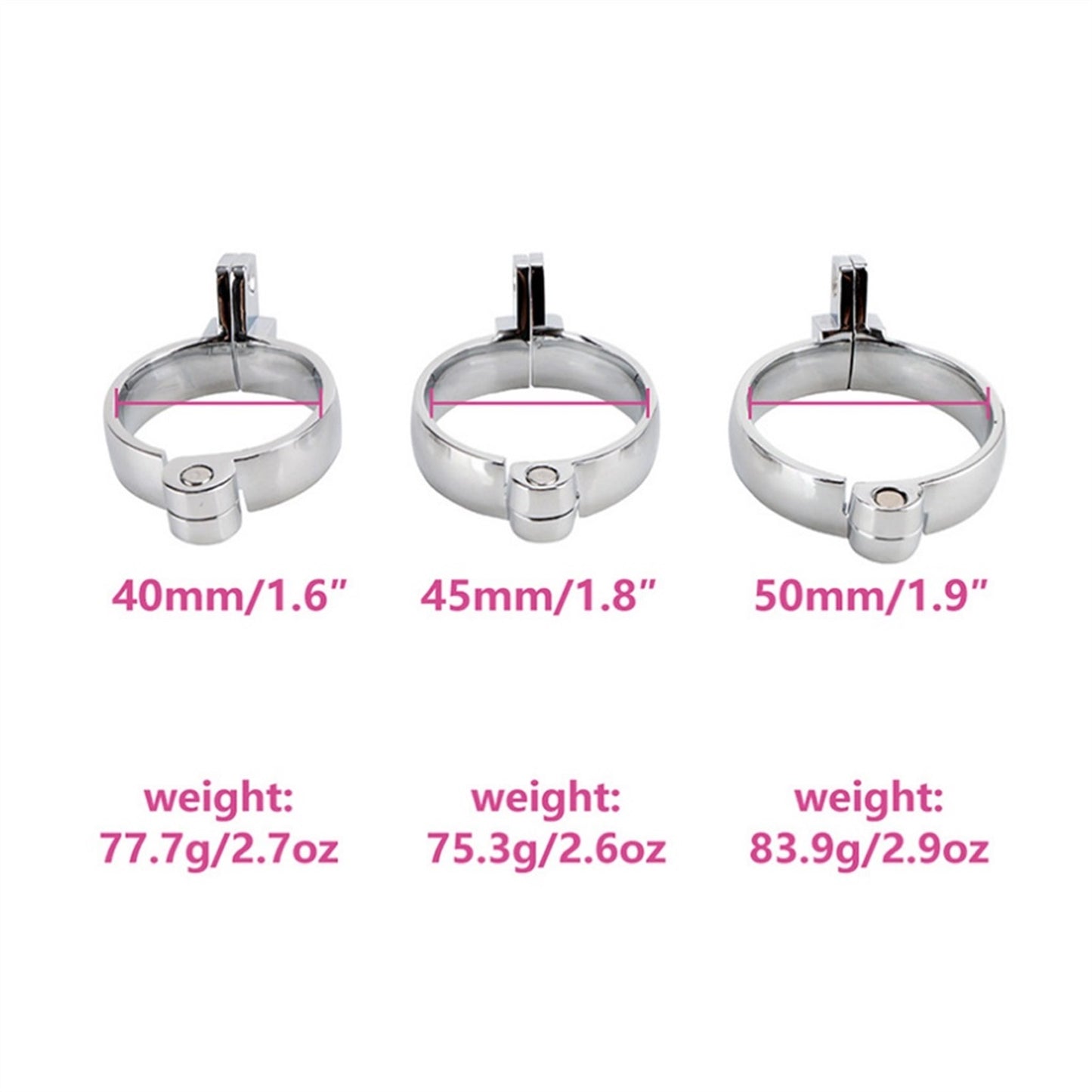 Mouse Head Metal Chastity Lock Male Appliance Peni