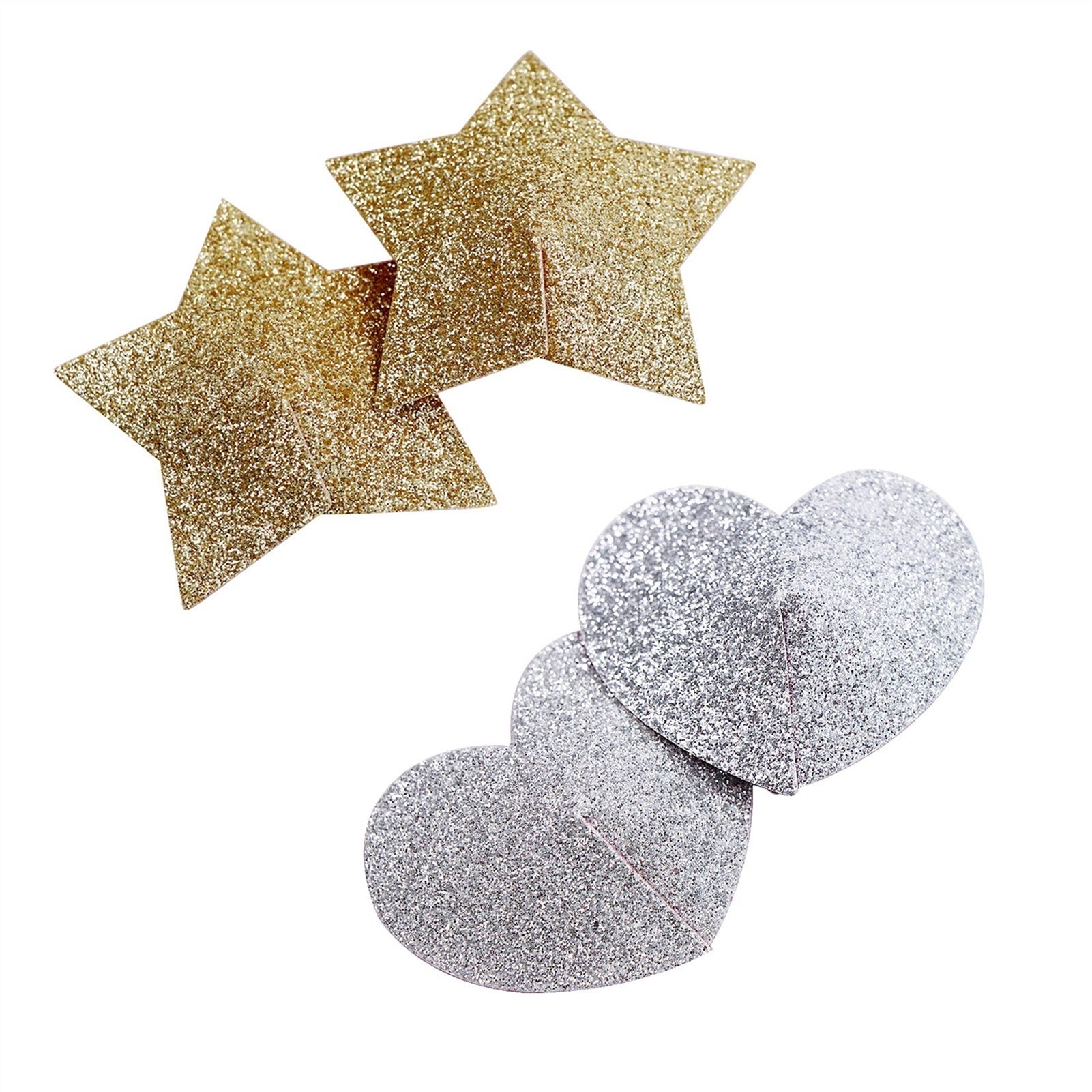 Fun Breast Nipple Paste Round Star Heart Lapel Sti