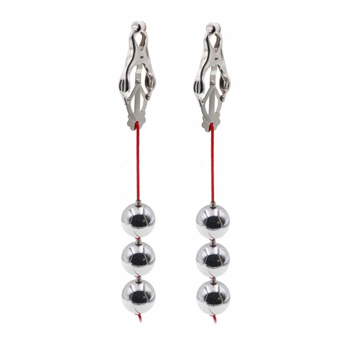 Solid ball Metal Clip Nipple Clamps With Screw Non