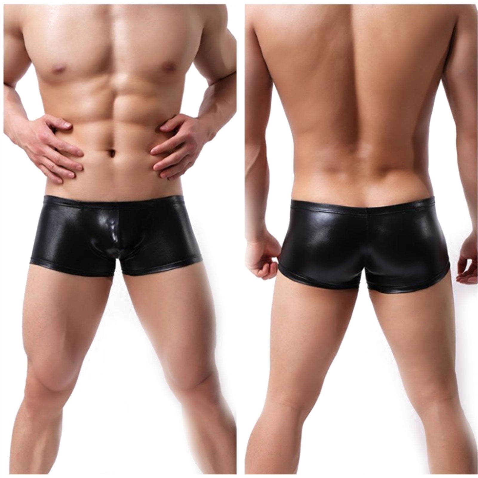 Men's Underwear, Imitation Leather, Patent Leather