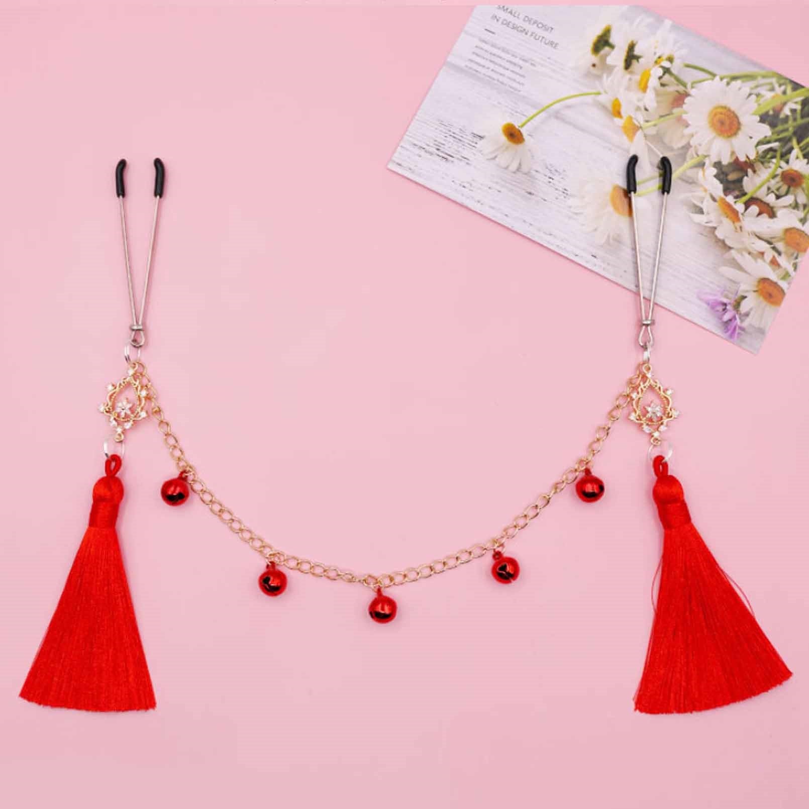 3 Pair Nipple Noose Nipple Clip Pendant with Bells