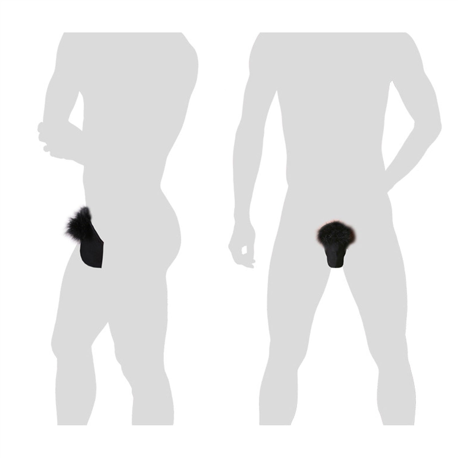 Men's Fluffy Invisible Temptation Stimulated Pouch