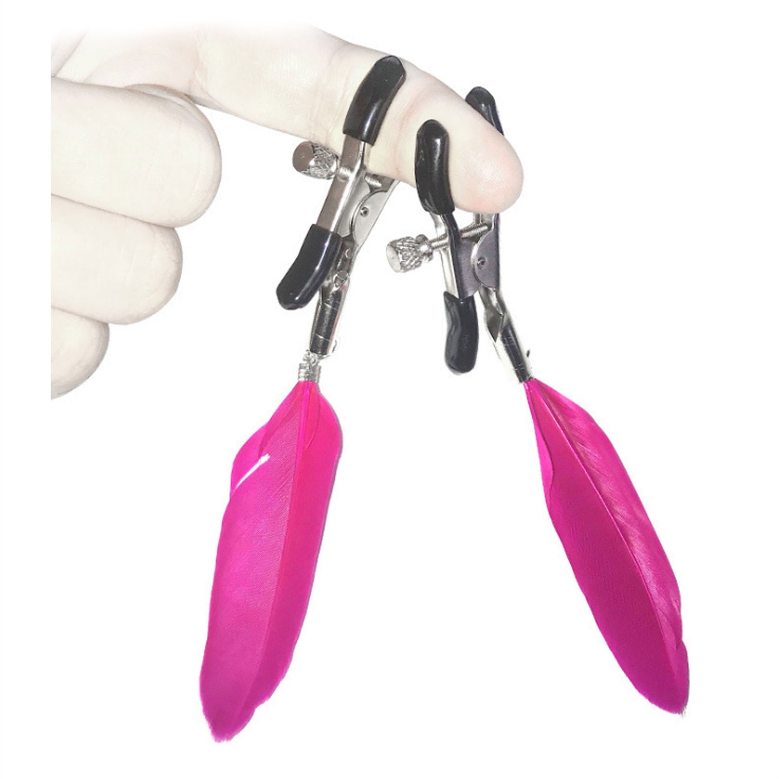 Feather Metal Mimi Clip Nipple Clamps With Black B