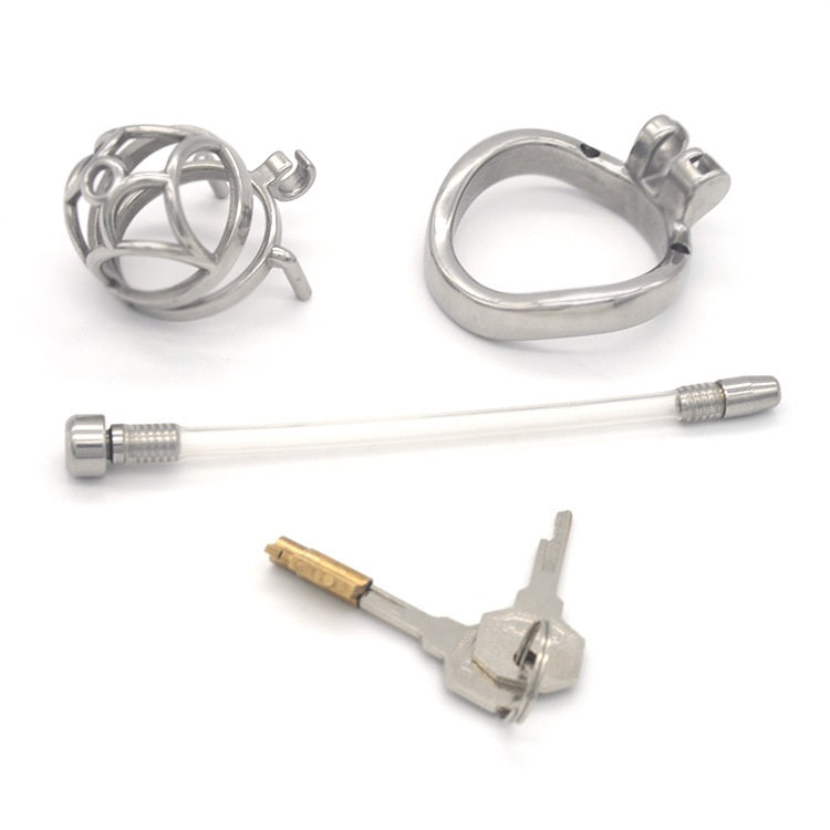 Male Cock Cage Chastity Device, Stainless Steel Ch