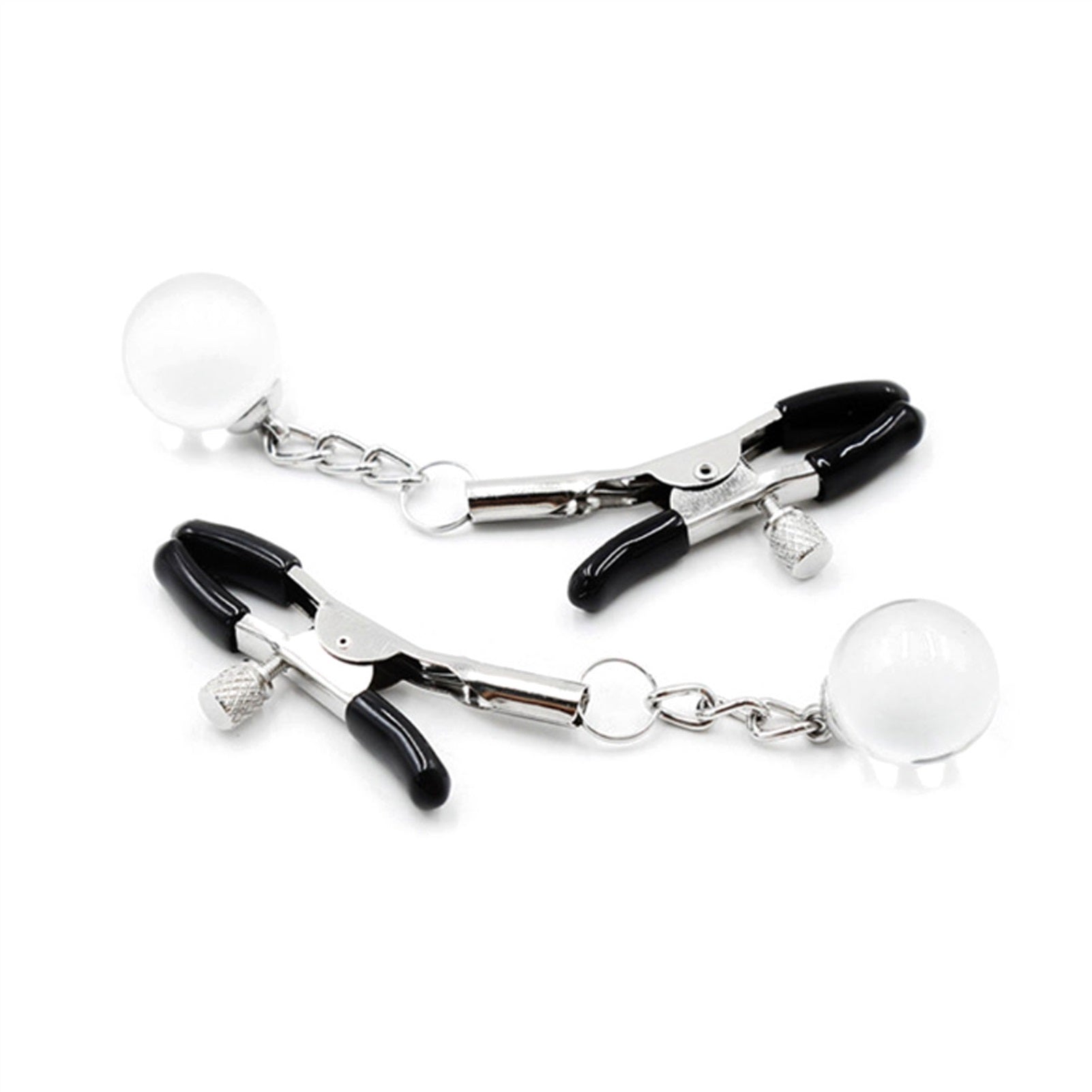 Golden Pendant Glass Ball Metal Mimi Clip Nipple C