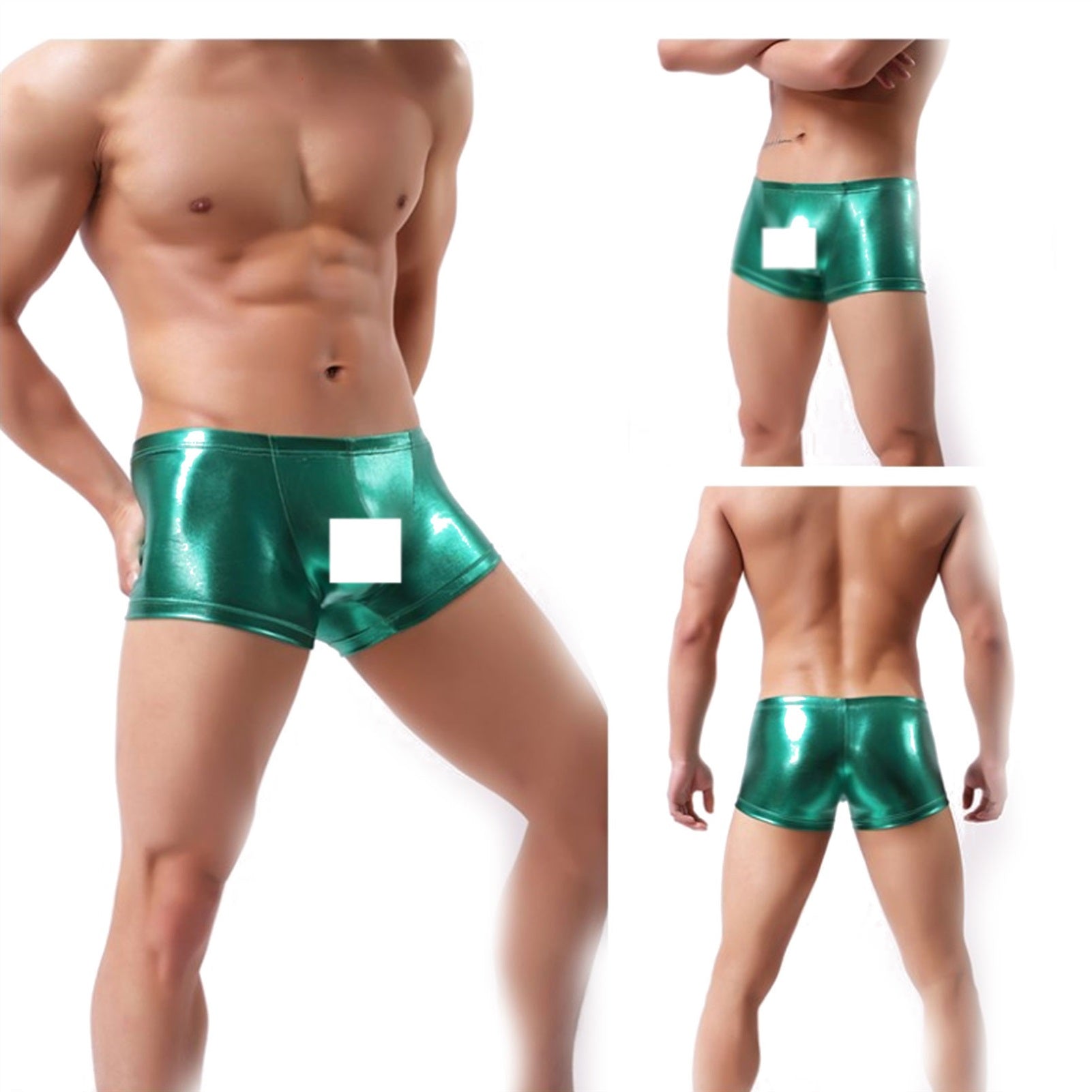 Men's Underwear, Imitation Leather, Patent Leather