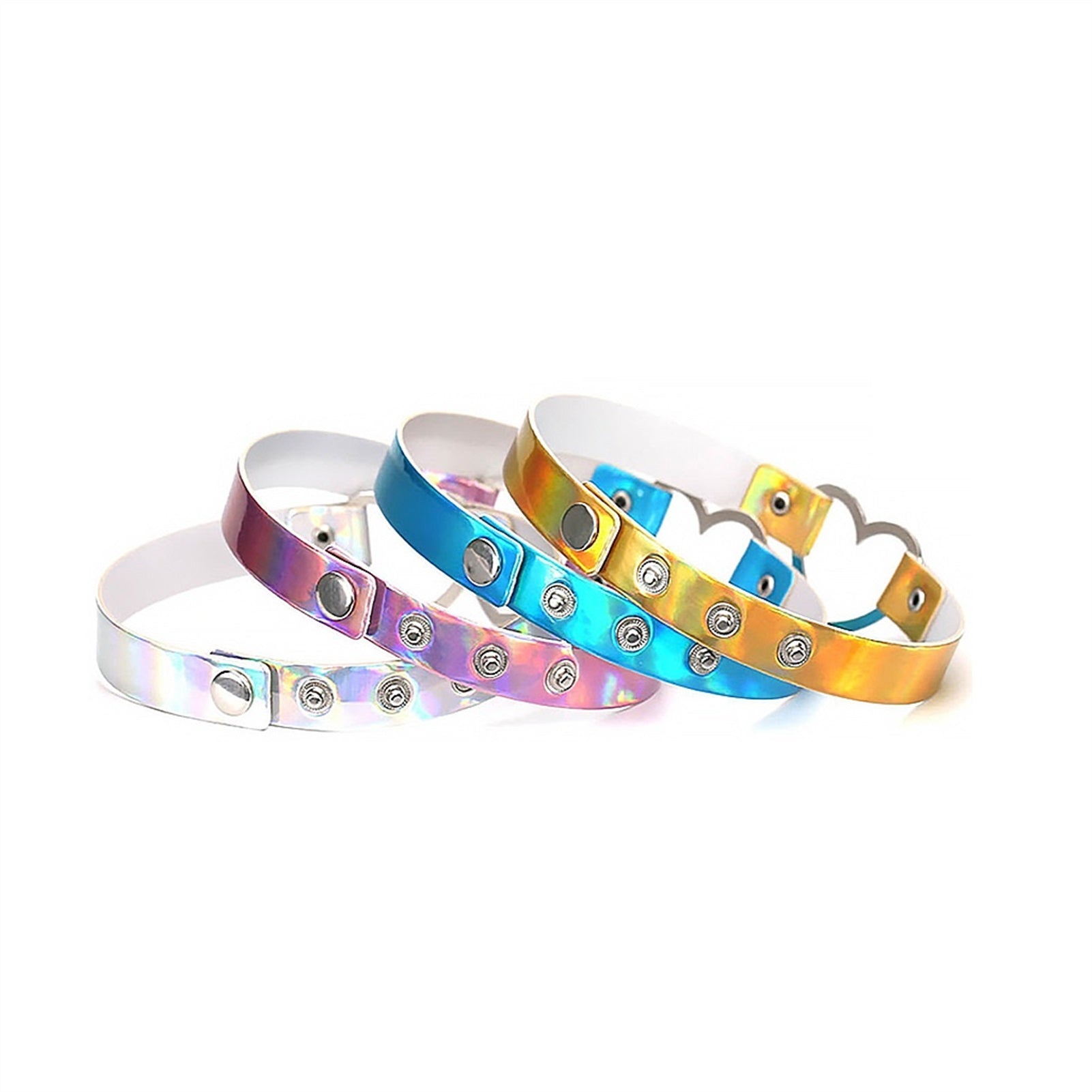 Trendy bright colour  PU Imitation Leather Adjusta