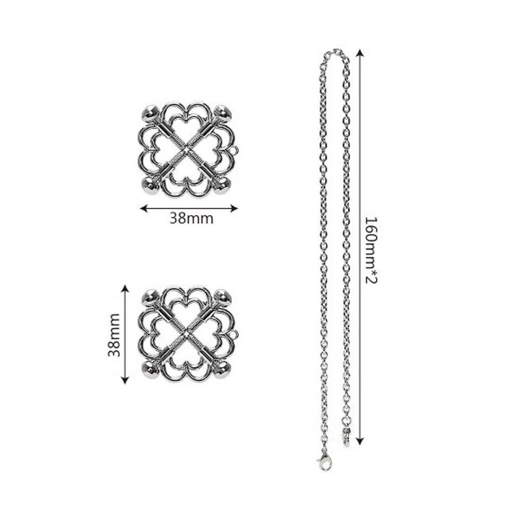 Flower Shape Four Screw Nails Circular Clip Nipple
