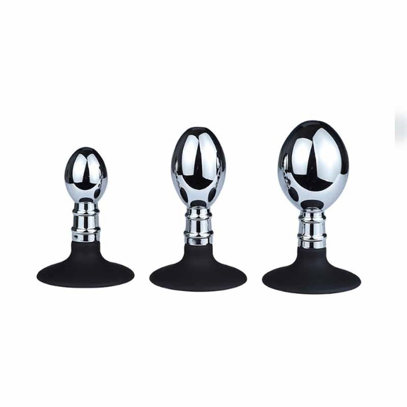 Anal Plug Trainer Kit, 6 PCS Metal Butt Anal Plugs