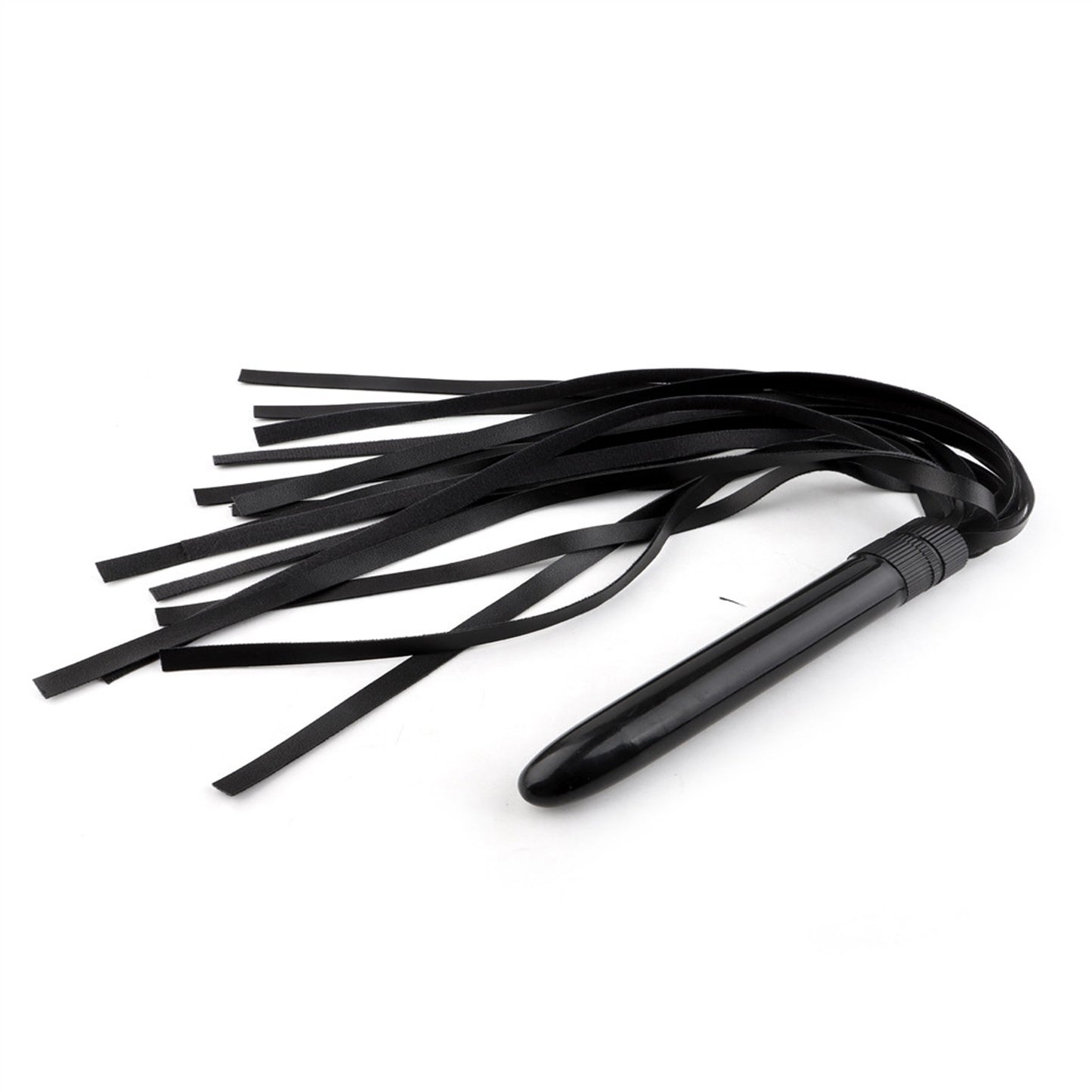 Black PU Leather Horse Whip Anal Plug To Pat For C