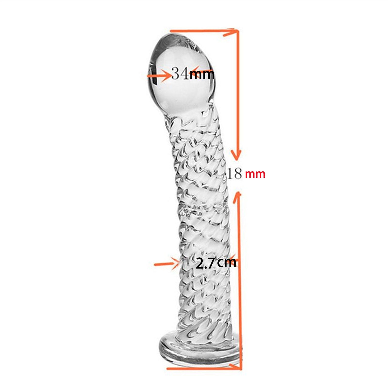 Crystal Glass Adult Toy Metal Anal Plug Ring For C
