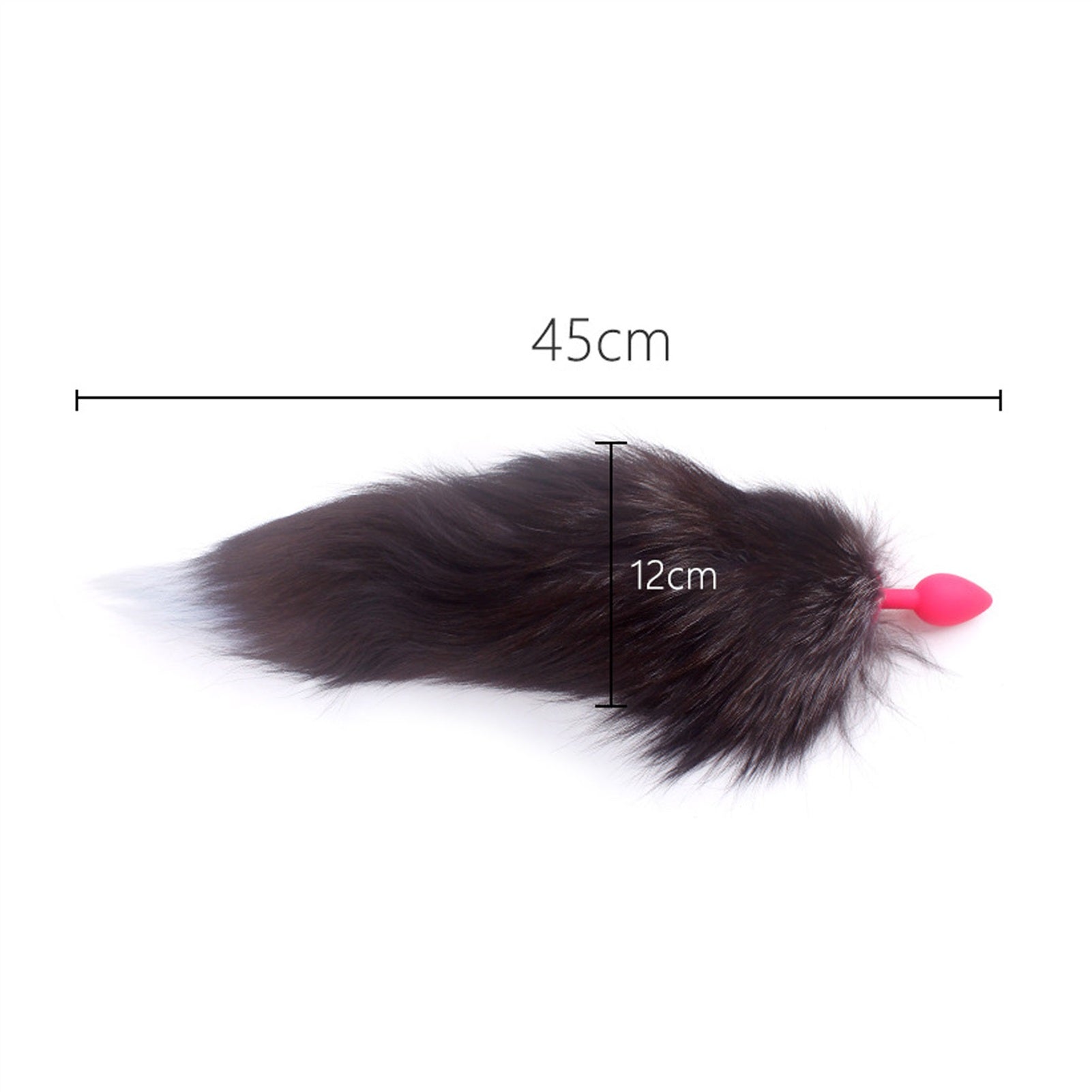 Fox Tail Artificial Fur Stainless Steel Crystal Je