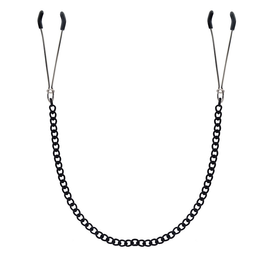 Women Punk Goth Nipple Clamps Alloy Silicone Noose