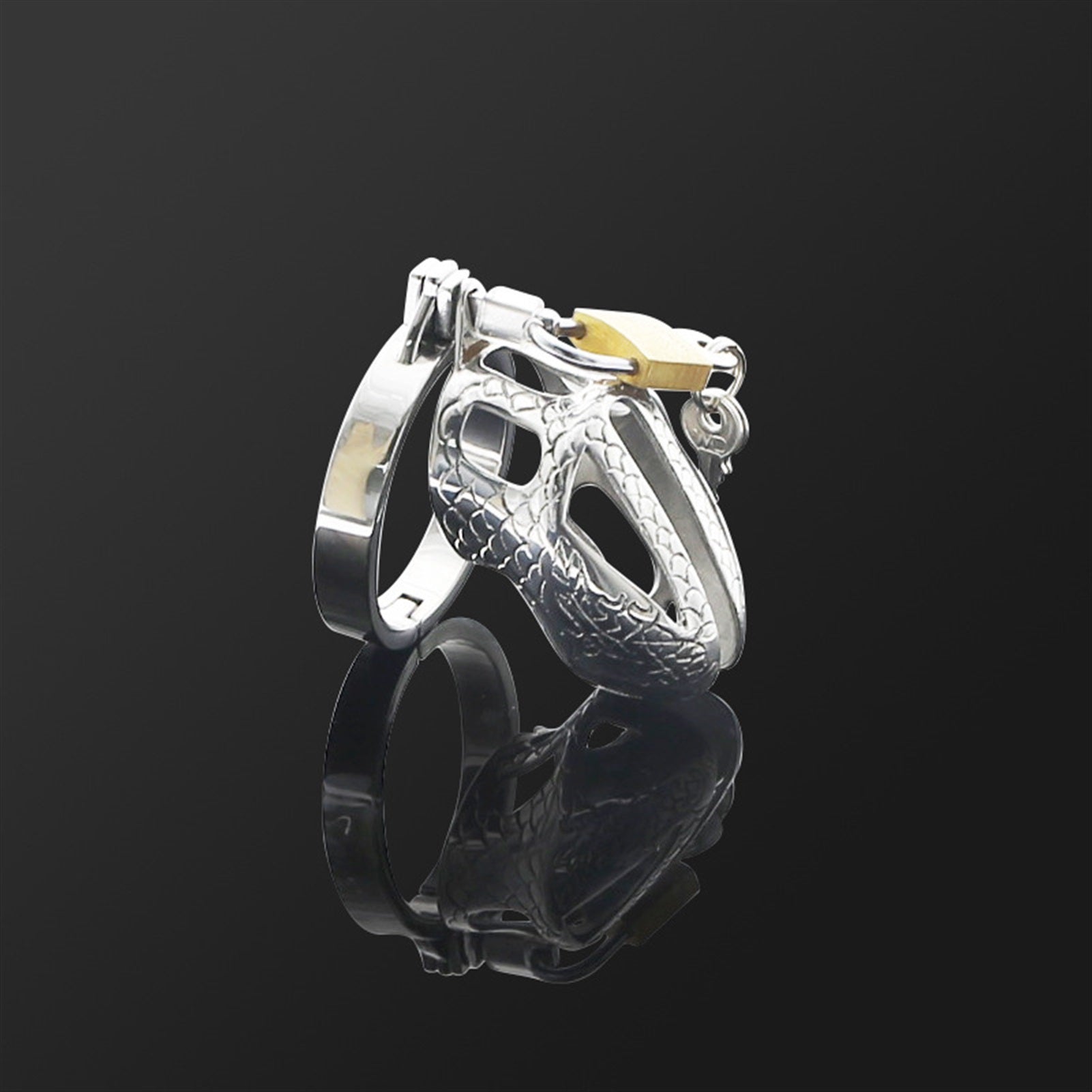 Chastity Lock Large Clean Metal Device for Men Cha