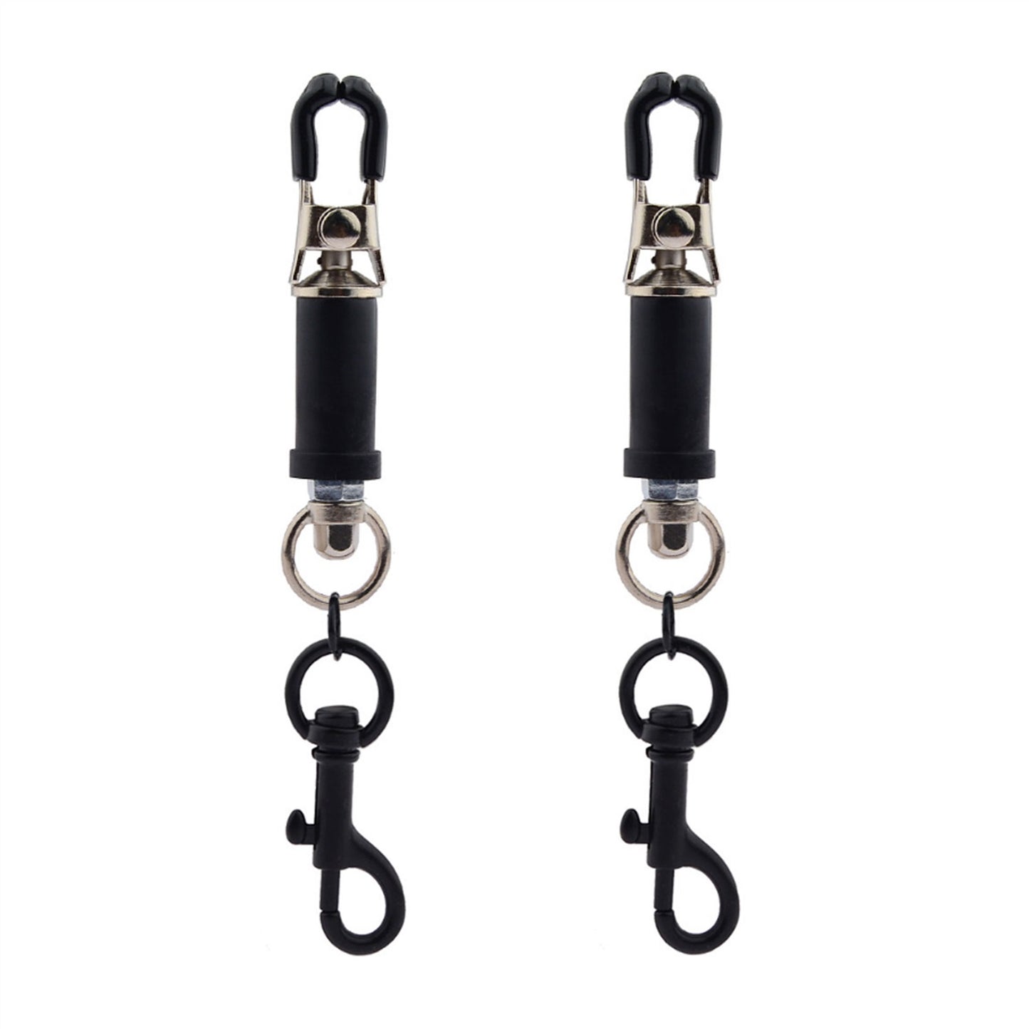 Black Hook Metal Mimi Clip Nipple Clamps With Blac