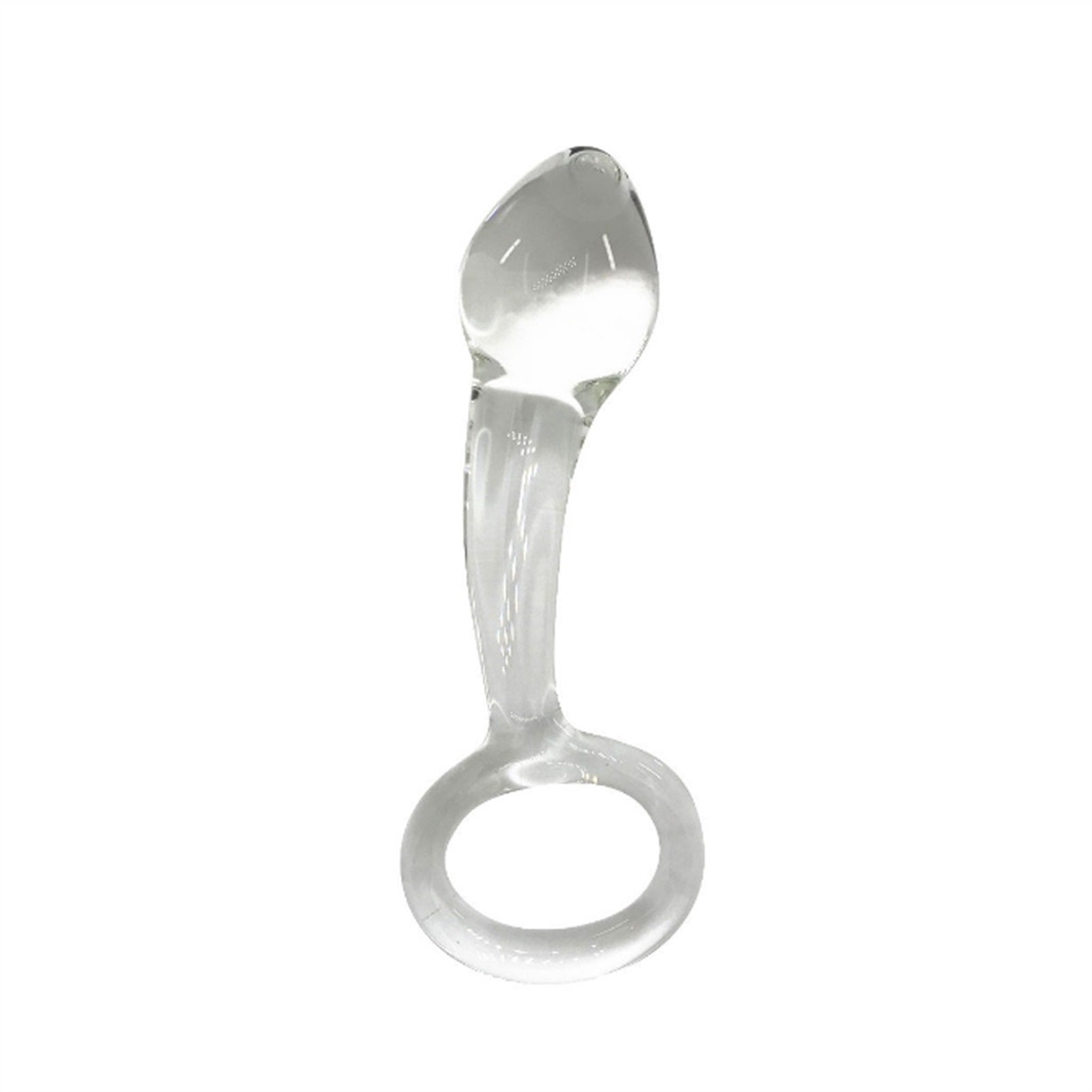 Transparent Crystal Glass Anal Plug Back Court Alt