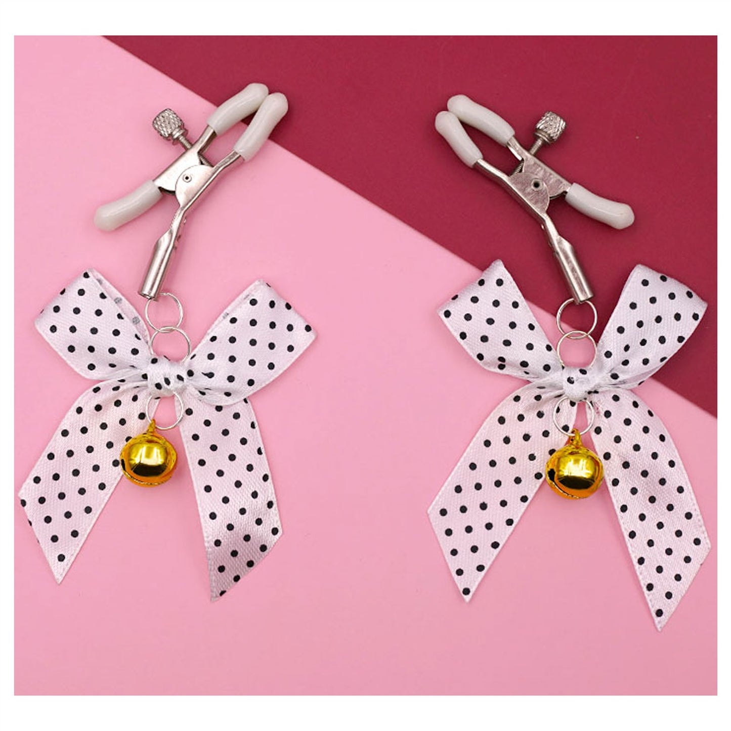 Hairball Bell Metal Tassels Pendant Nipple Clamps 