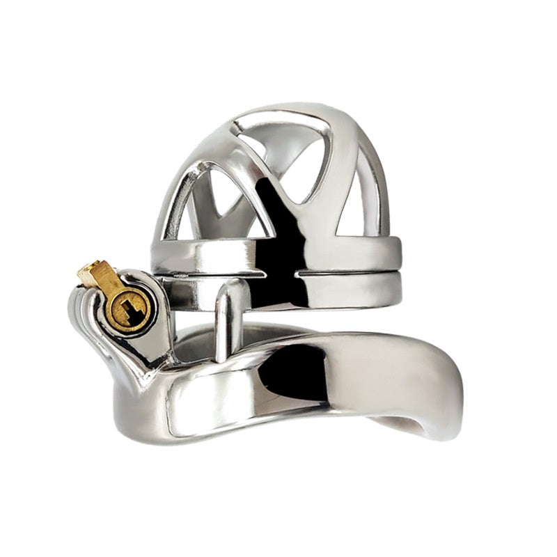Male Chastity Device Stainless Steel Cock Cage Rin