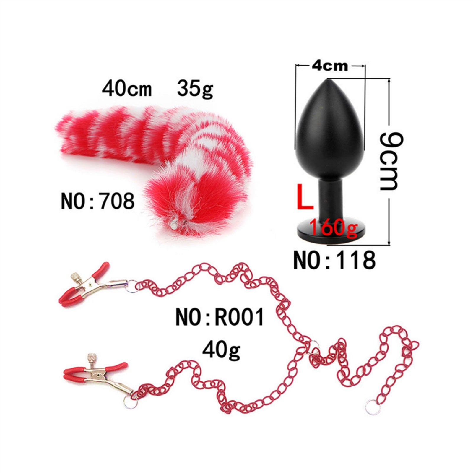 Long Chain Tail Metal Clamp Nipple Clamp Female Cl