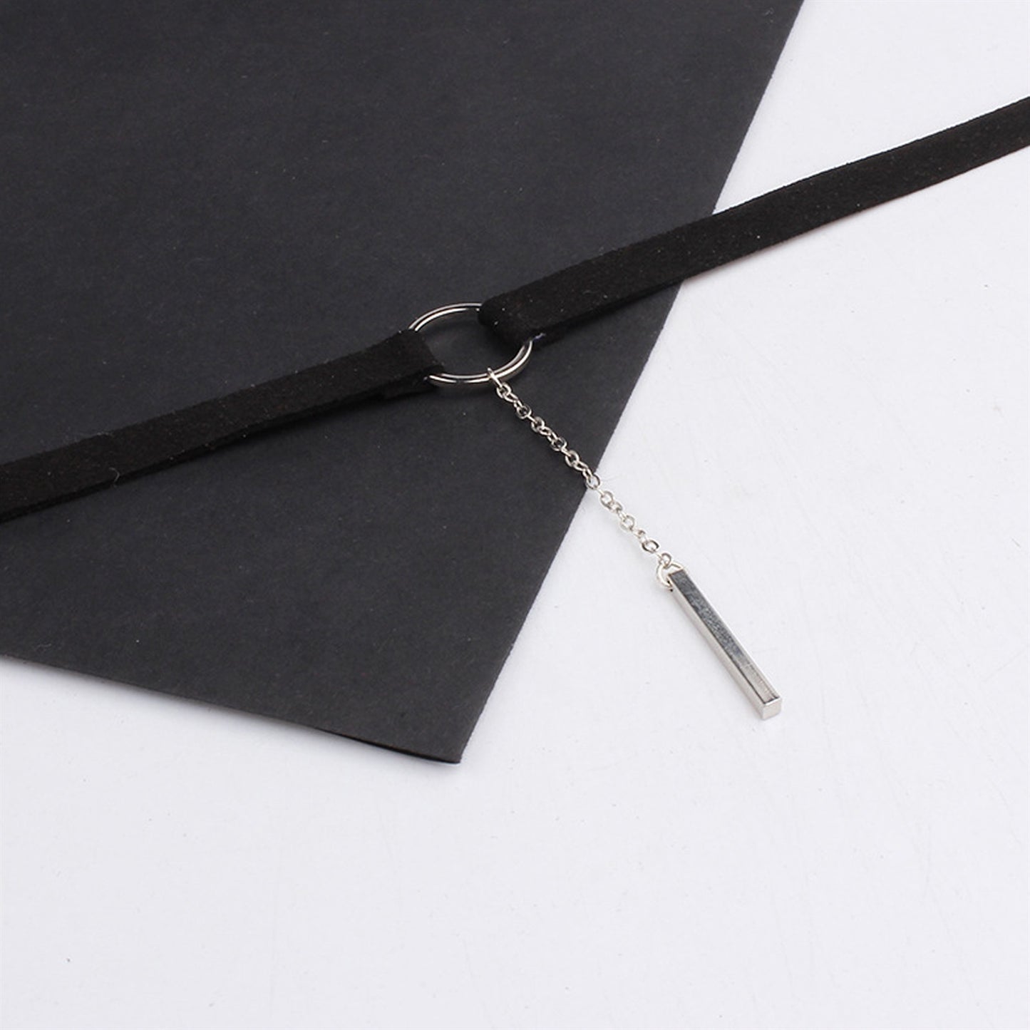 Fashion Velvet Collar Necklace With Chain Adjustab
