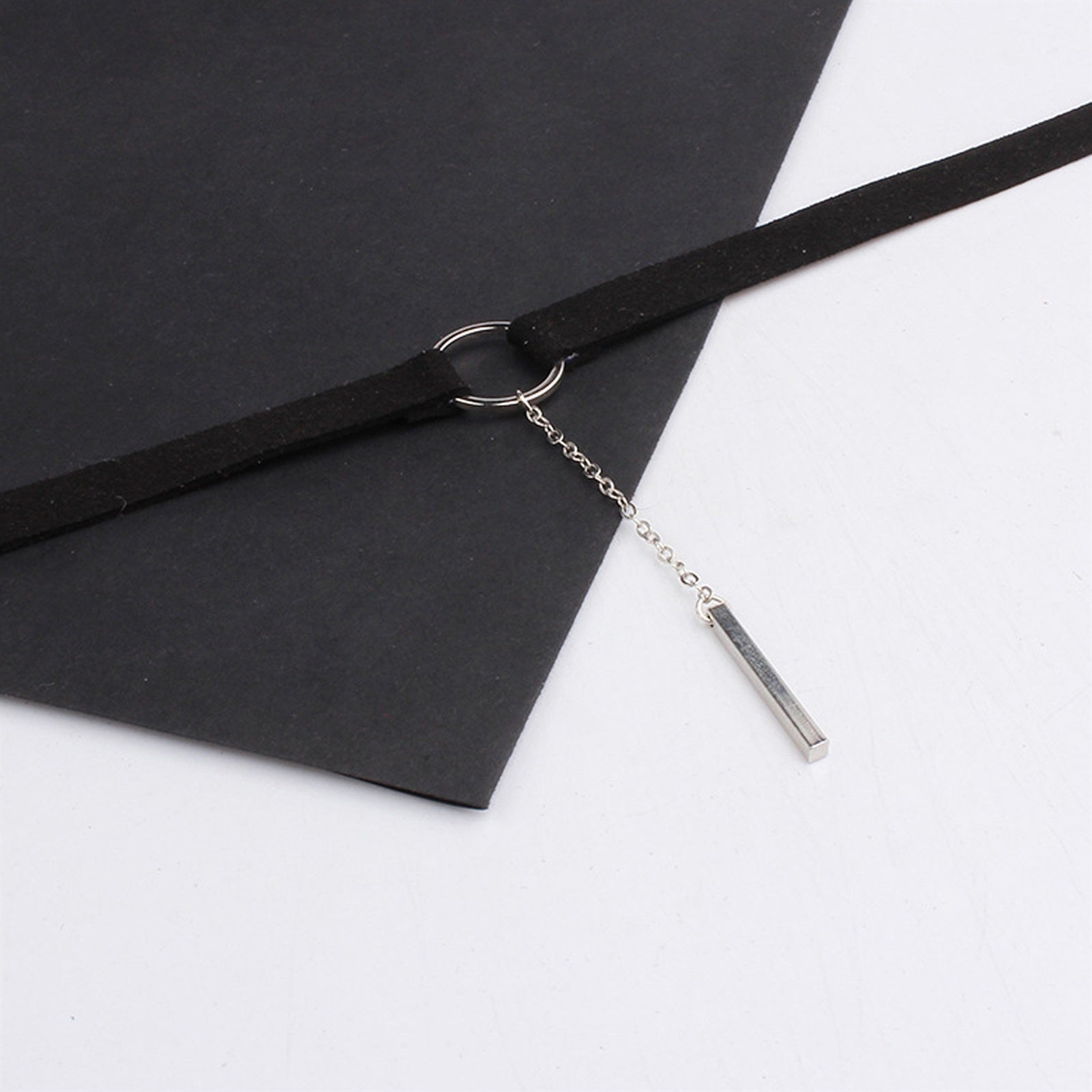 Fashion Velvet Collar Necklace With Chain Adjustab