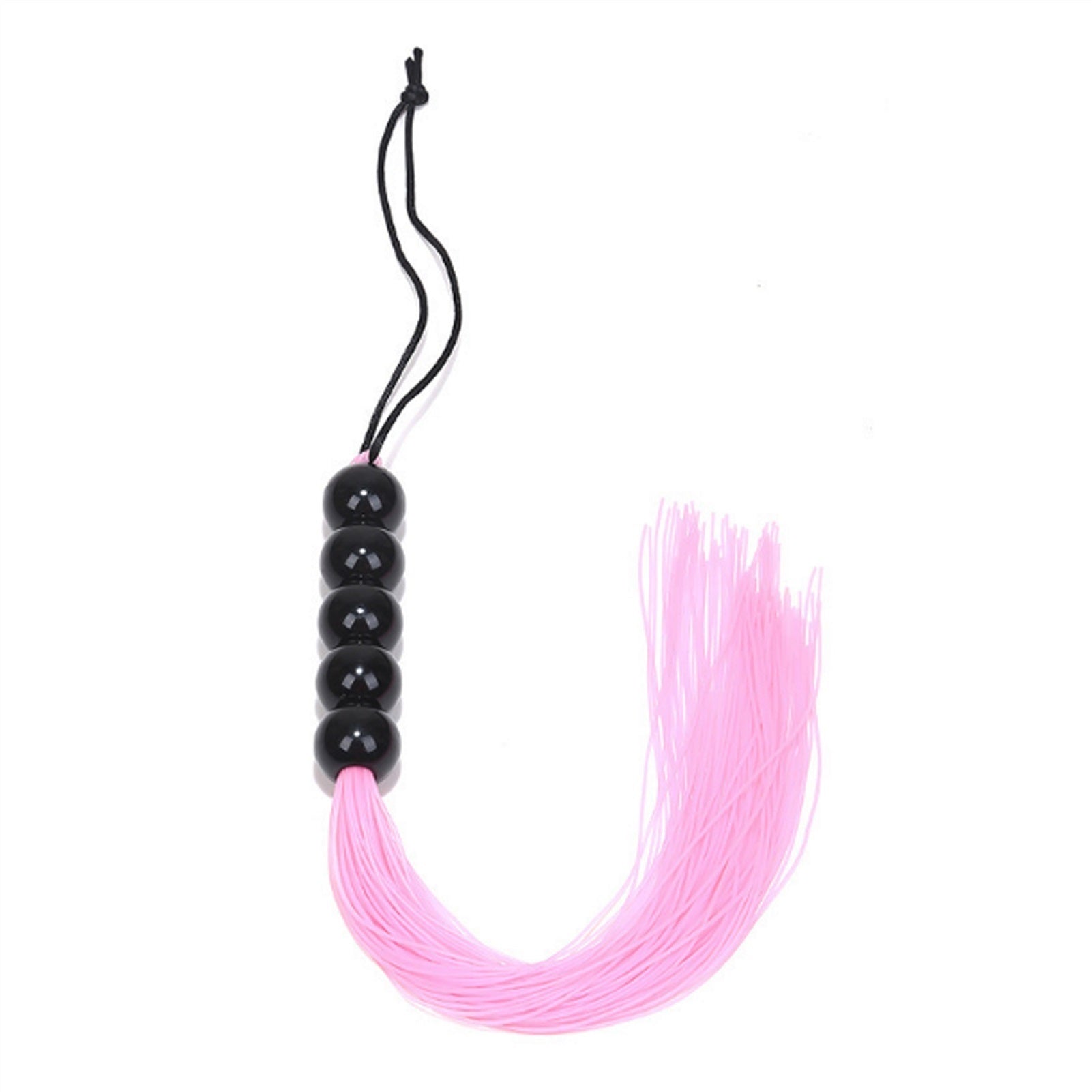 6 Beads Silicone Elastic Wires Tassels Horse Whip 