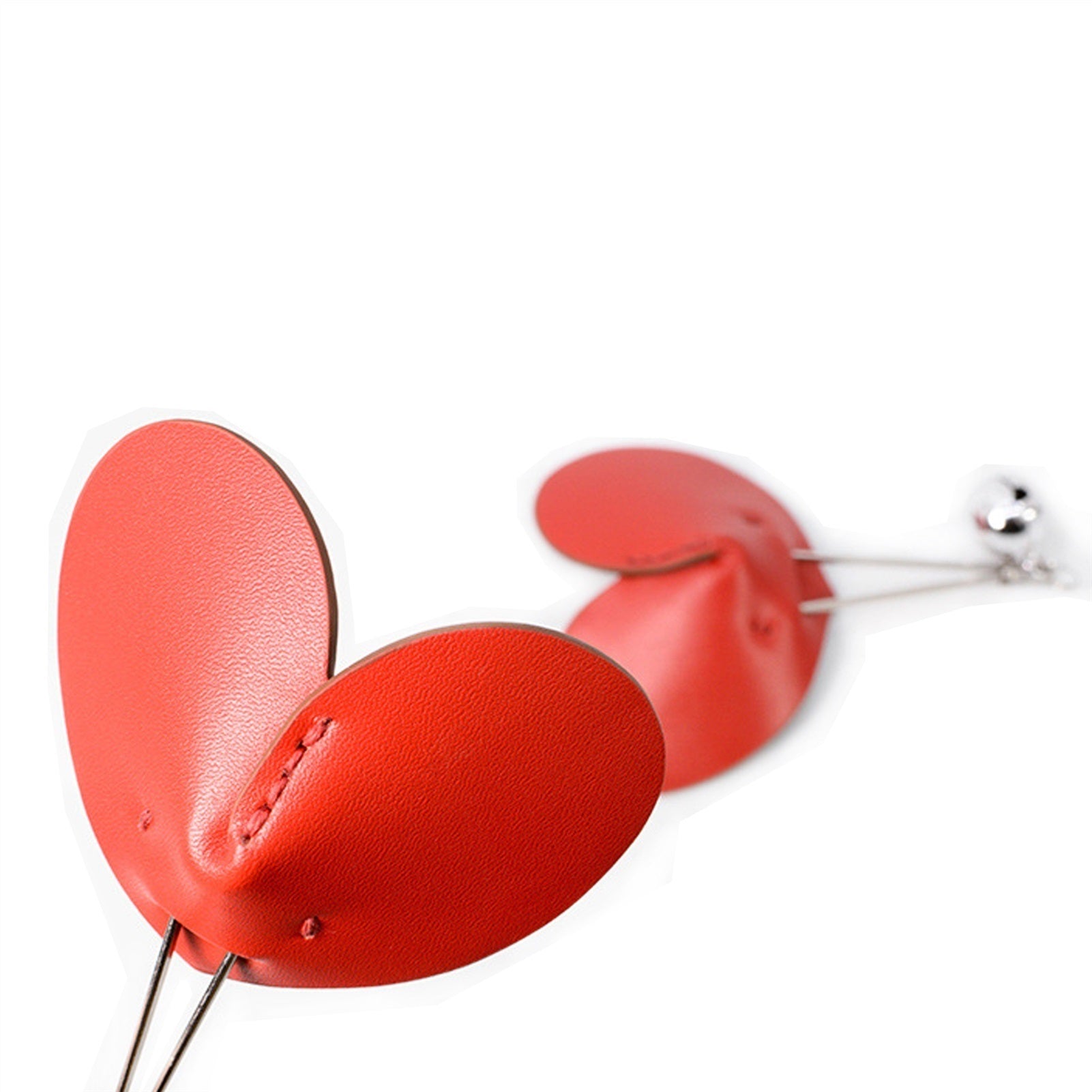 PU Leather Heart Metal Clip Nipple Clamps For Wome
