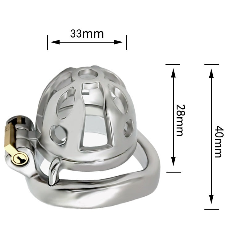 Metal Annulus Cage Padlock Chrome Plated Stainless