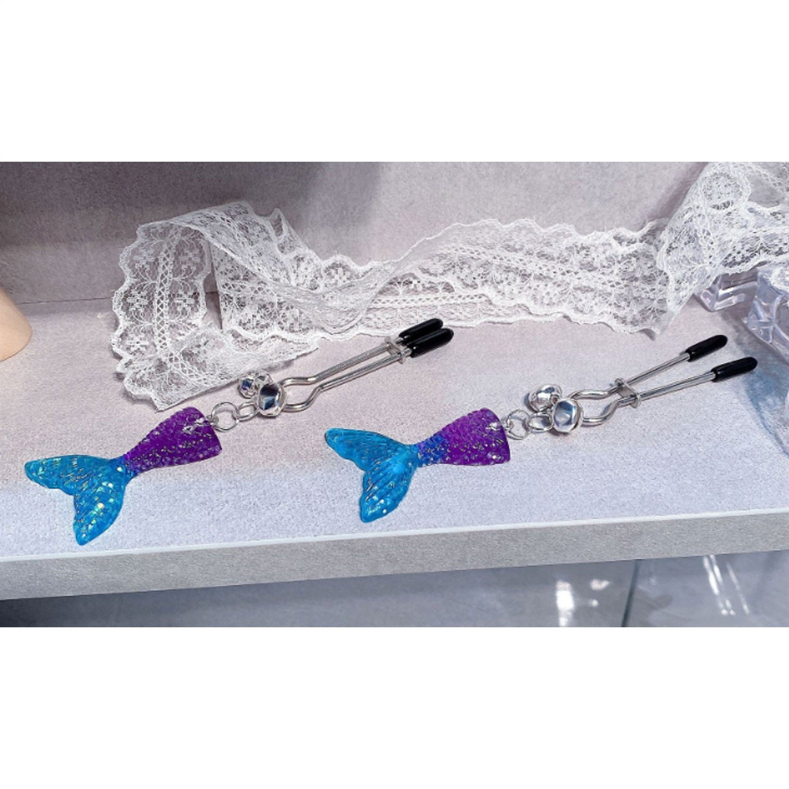 Mermaids Metal Tassels Pendant Nipple Clamps Clit 