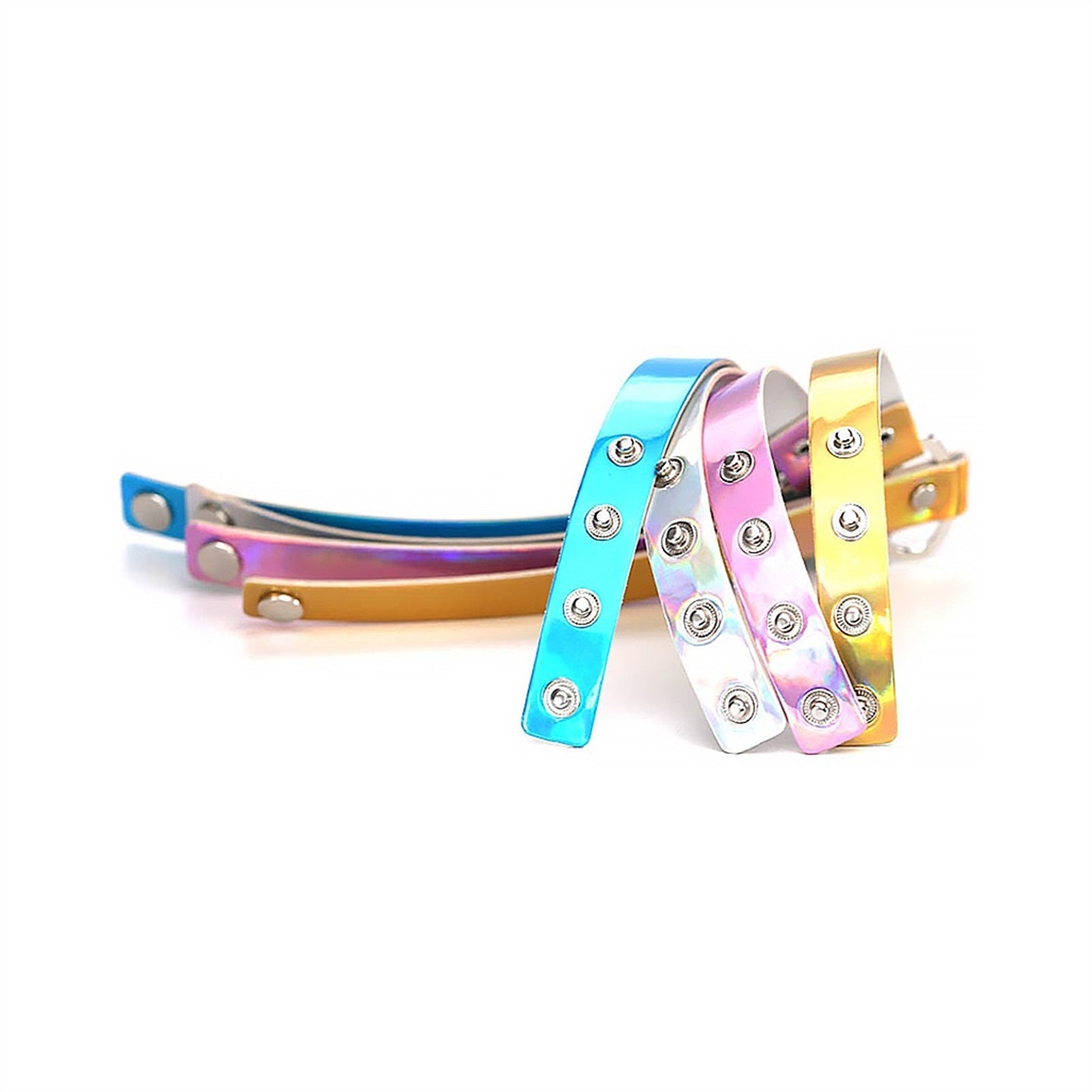 Trendy bright colour  PU Imitation Leather Adjusta