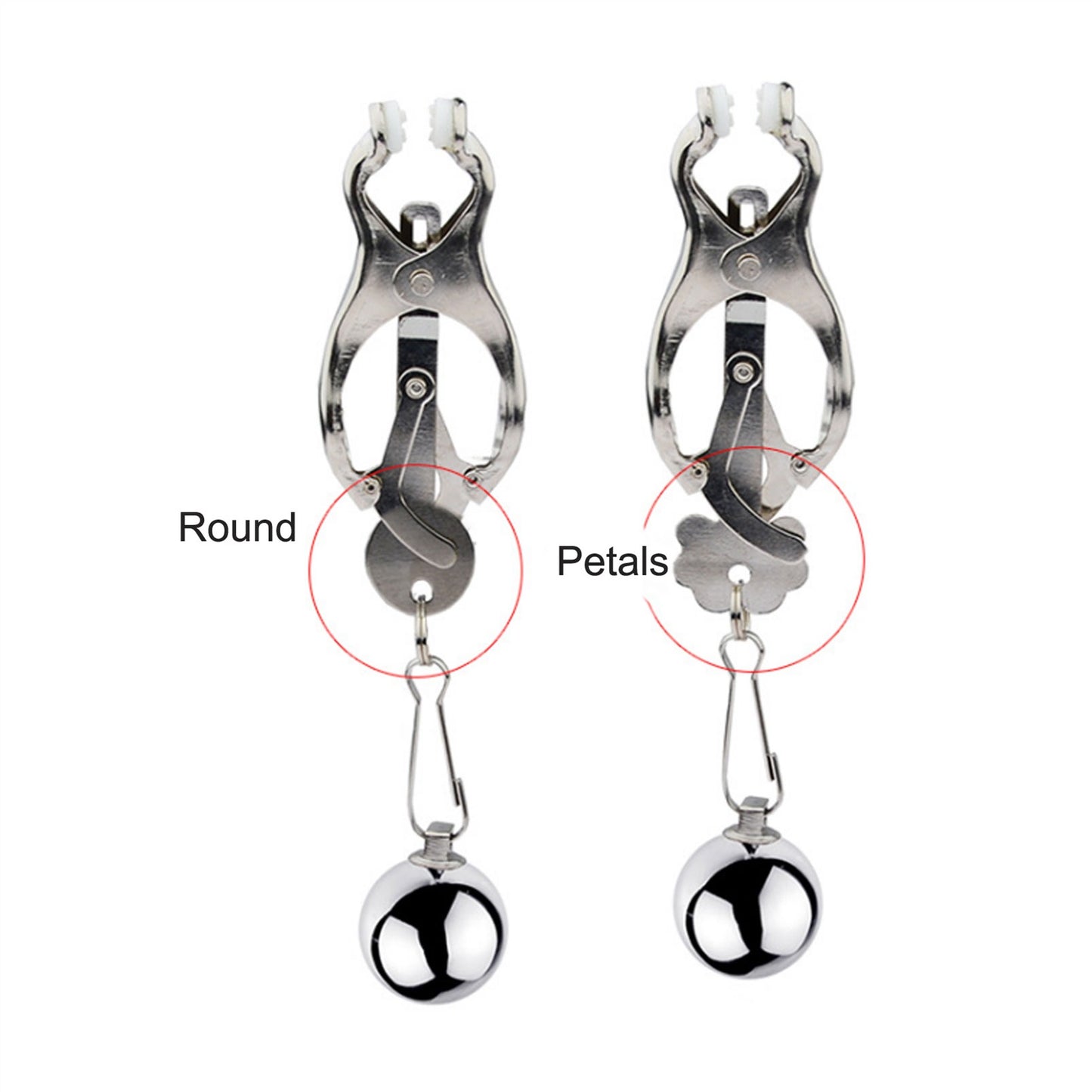 Butterfly Metal Clip Nipple Clamps With Screw Pier