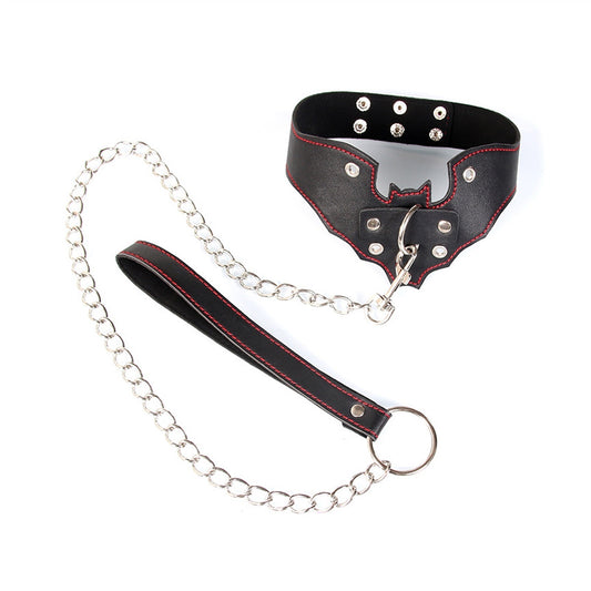 Nightclub Punk Rock Bats PU Leather Choker Collar 