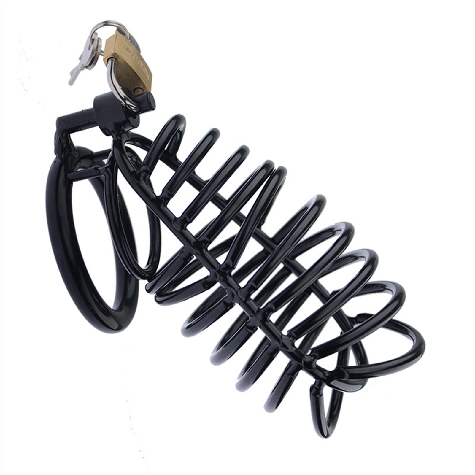Male Bondage Chastity Cage Device, Stainless Steel