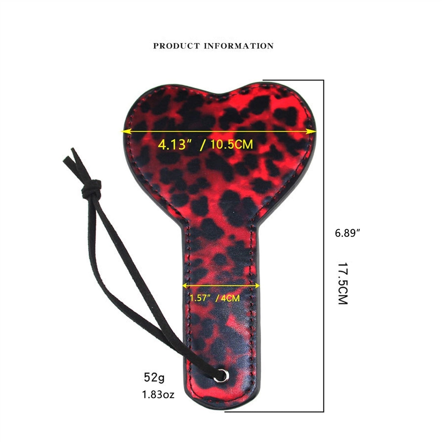 Adult Sex Toys Red Leopard Print Hearts Feathers T
