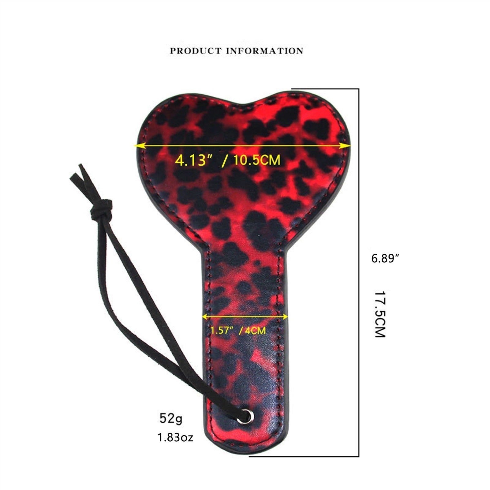 Adult Sex Toys Red Leopard Print Hearts Feathers T