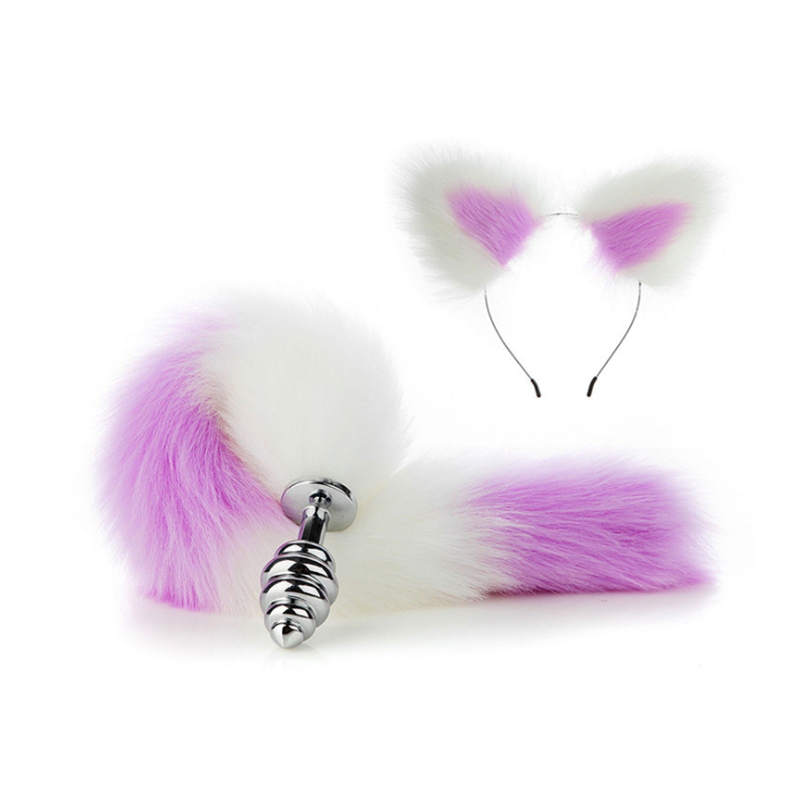 Faux Fox Tail Anal Plug Ear Hairpin Set Cosplay Ad