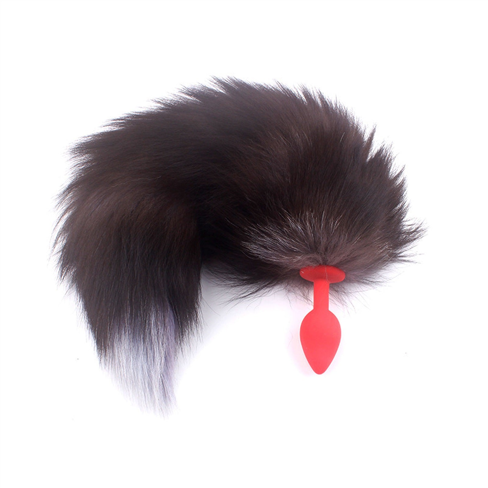 Fox Tail Artificial Fur Stainless Steel Crystal Je