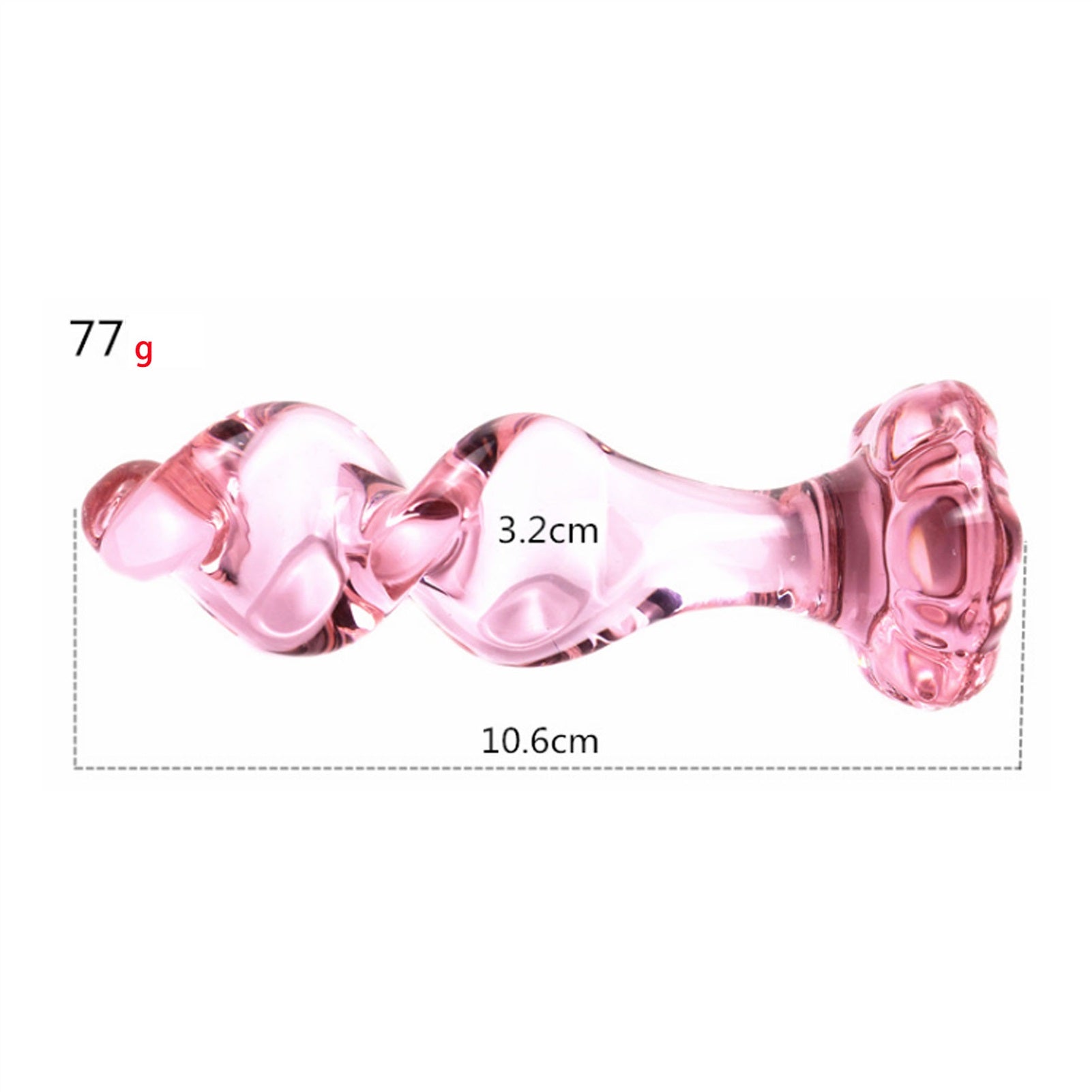 Crystal Glass Adult Toy Metal Anal Plug Ring For C