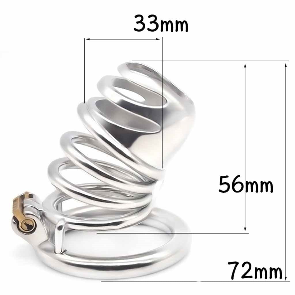 Male Chastity Device Hypoallergenic Stainless Stee