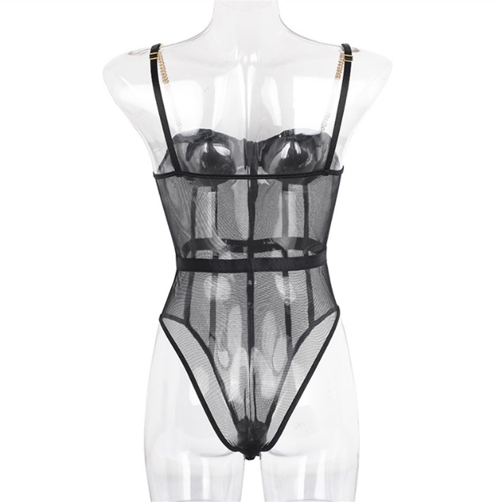 Floral Lace Thong Bodysuit Sexy Teddy Lingerie For