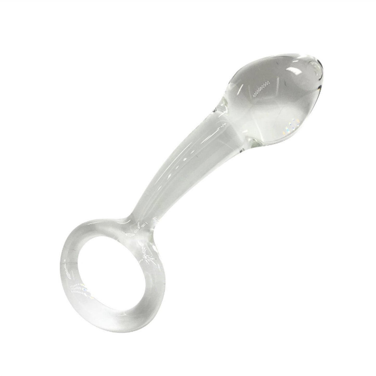 Transparent Crystal Glass Anal Plug Back Court Alt