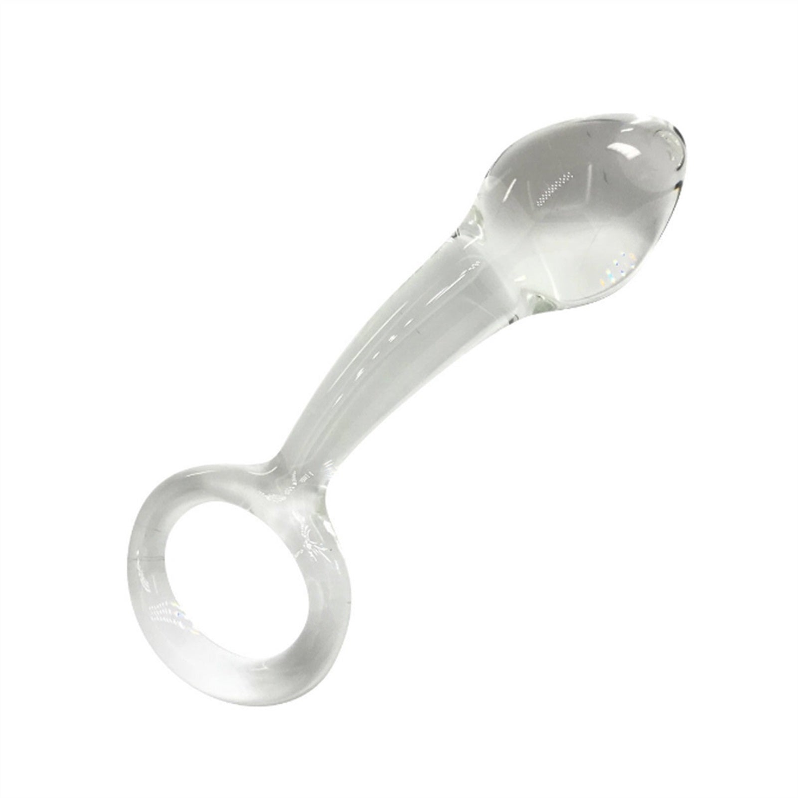 Transparent Crystal Glass Anal Plug Back Court Alt