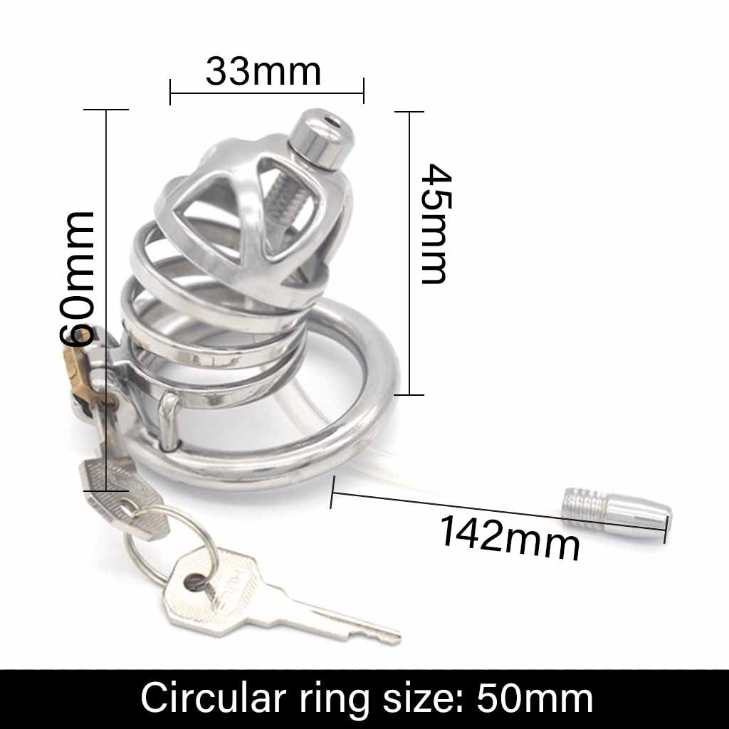 Metal Chastity Cage Penis Lock Cock Cage Stainless