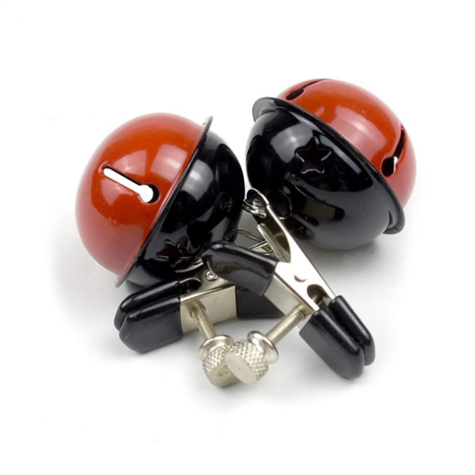 With Bells Metal Mimi Clip Nipple Clamps With Blac